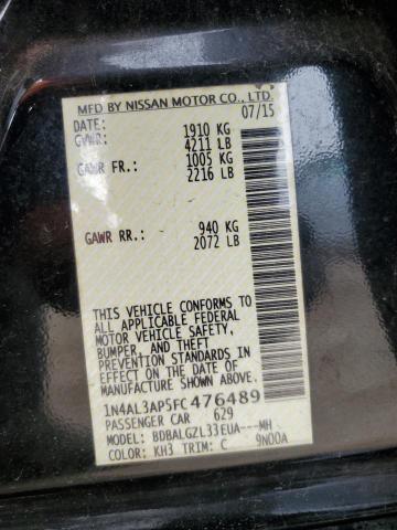 2015 NISSAN ALTIMA 2.5 - 1N4AL3AP5FC476489