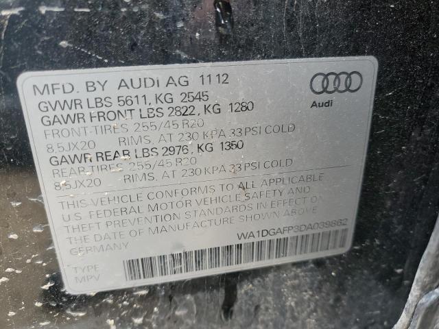 VIN WA1DGAFP3DA039862 2013 Audi Q5, Premium Plus no.12