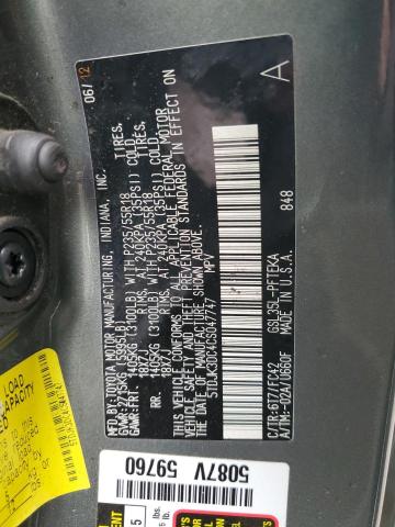 2012 Toyota Sienna Le VIN: 5TDJK3DC4CS047747 Lot: 48606014