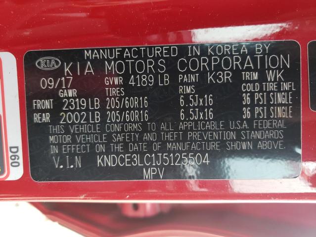 2018 KIA NIRO TOURI - KNDCE3LC1J5125504