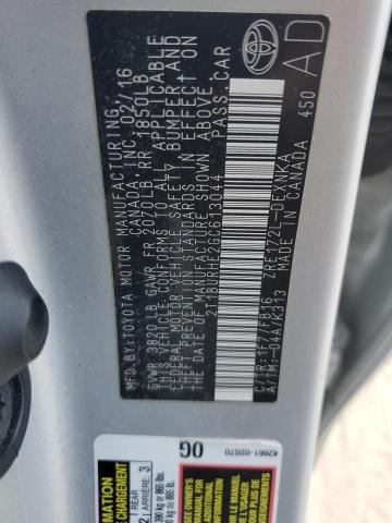 2T1BURHE2GC613044 2016 TOYOTA COROLLA