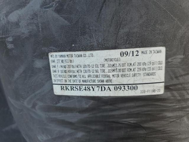 2013 YAMAHA YW125 RKRSE48Y7DA093300