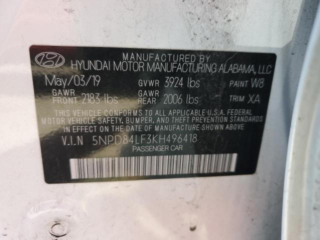 2019 HYUNDAI ELANTRA SE - 5NPD84LF3KH496418