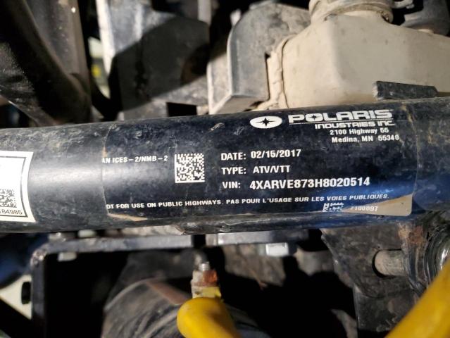 2017 POLARIS RANGER CRE - 4XARVE873H8020514