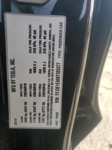 2019 TESLA MODEL 3 - 5YJ3E1EA0KF305377