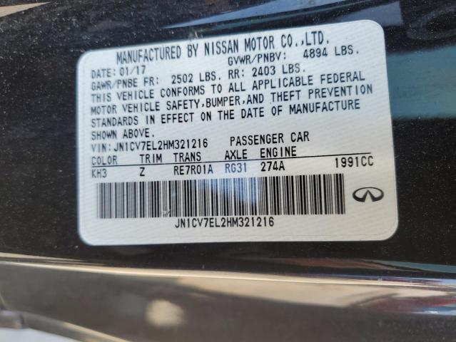 2017 INFINITI Q60 BASE JN1CV7EL2HM321216