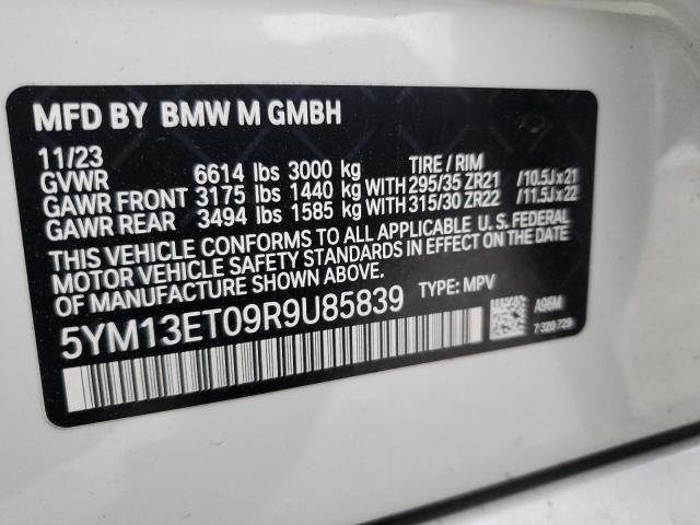 VIN 5YM13ET09R9U85839 BMW X5 M Compe  2024 13