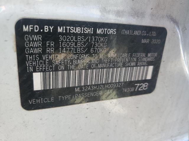 2020 Mitsubishi Mirage Es VIN: ML32A3HJ2LH009327 Lot: 47384744