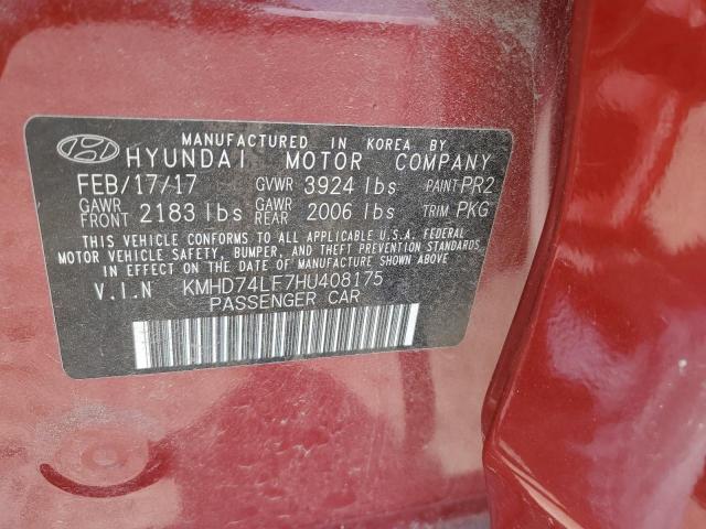 Lot #2505866345 2017 HYUNDAI ELANTRA SE salvage car