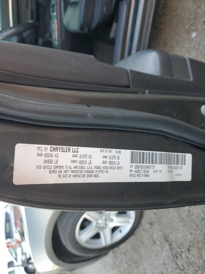 2B3KA33V59H627737 2009 Dodge Charger Sxt