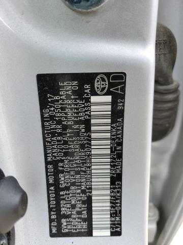 2017 Toyota Corolla L VIN: 2T1BURHE8HC907775 Lot: 48179324