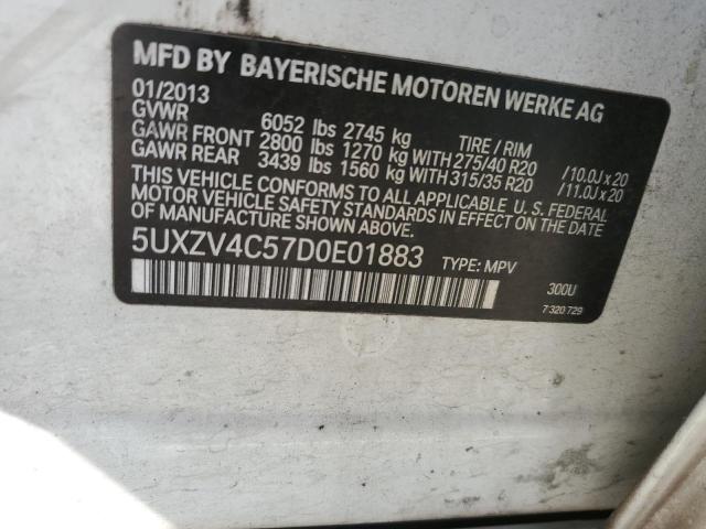 Lot #2421061755 2013 BMW X5 XDRIVE3 salvage car