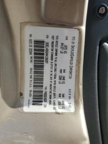 2004 Dodge Stratus Sxt VIN: 1B3EL46X24N130297 Lot: 61722354