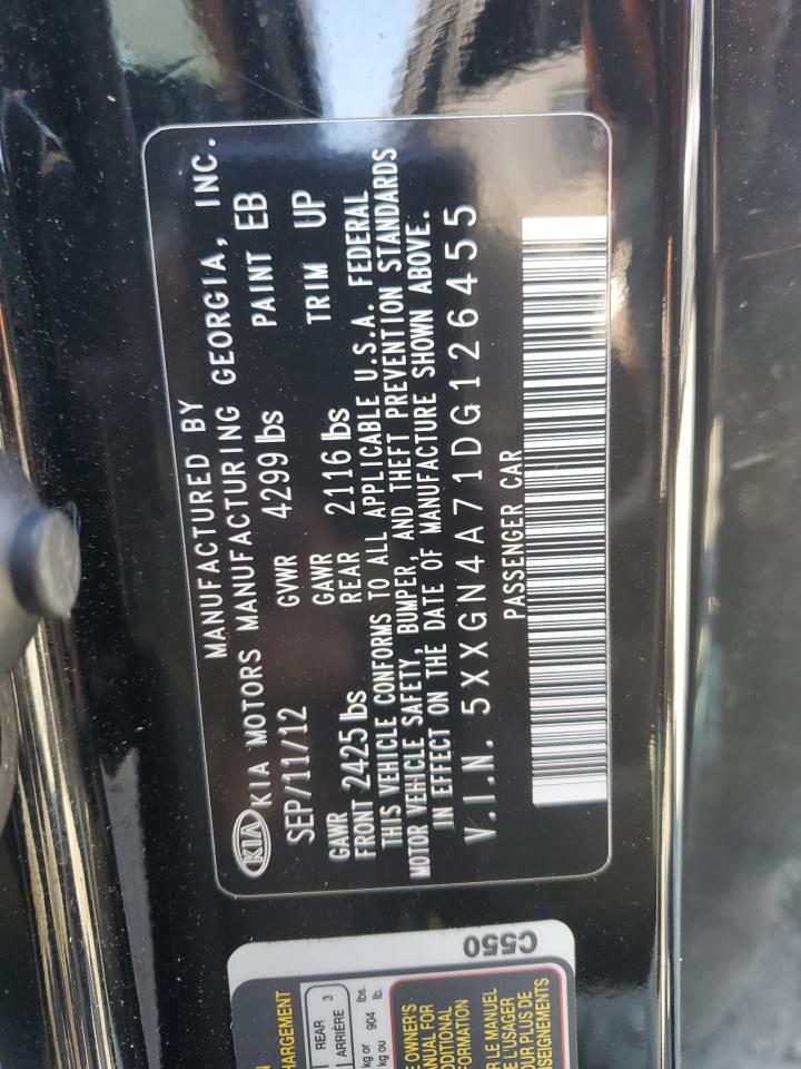 5XXGN4A71DG126455 2013 Kia Optima Ex 5XXGN4A71DG126455 2013 Kia Optima Ex