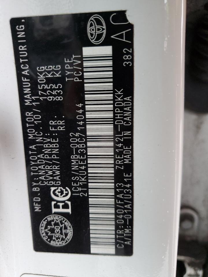 2T1KU4EE3BC714044 2011 Toyota Corolla Matrix