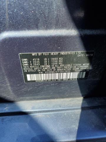 2015 SUBARU LEGACY 2.5 - 4S3BNBL67F3011655