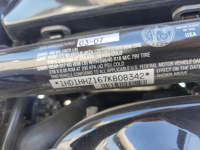 2007 HARLEY-DAVIDSON VRSCDX 1HD1HHZ167K808342