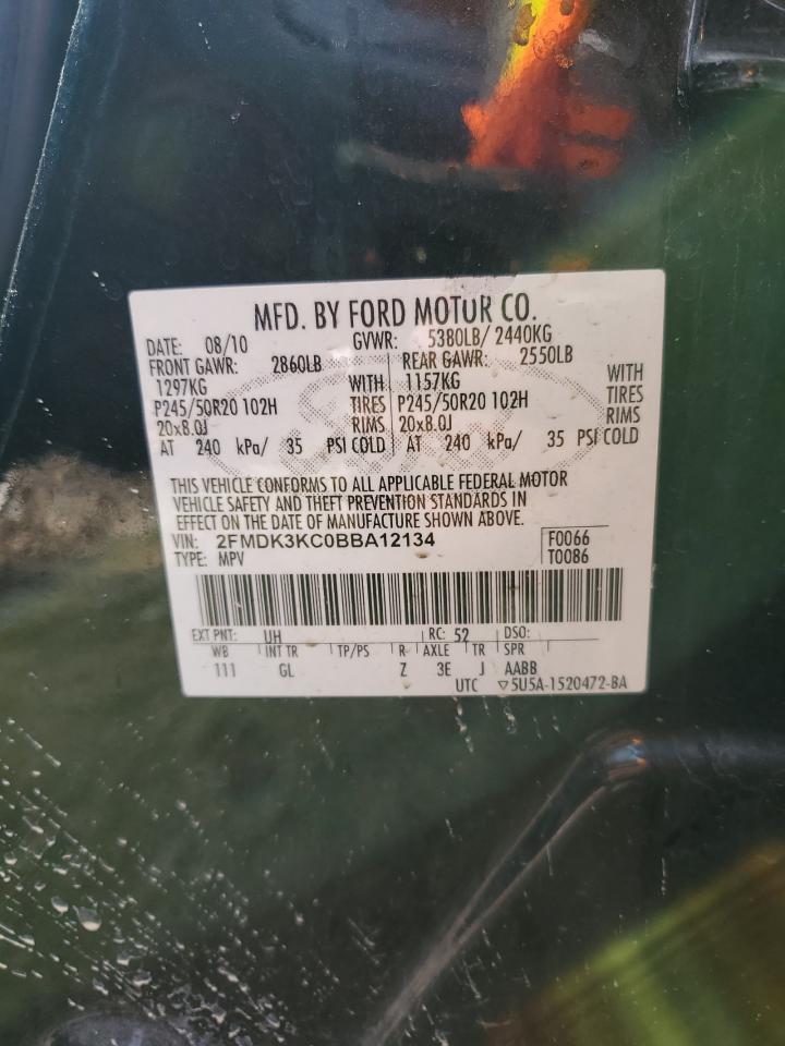 2FMDK3KC0BBA12134 2011 Ford Edge Limited