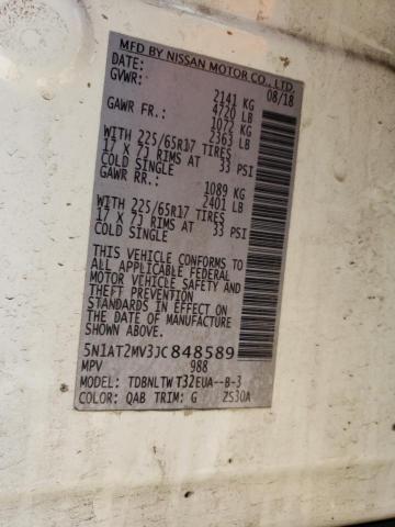 2018 Nissan Rogue S VIN: 5N1AT2MV3JC848589 Lot: 47159164