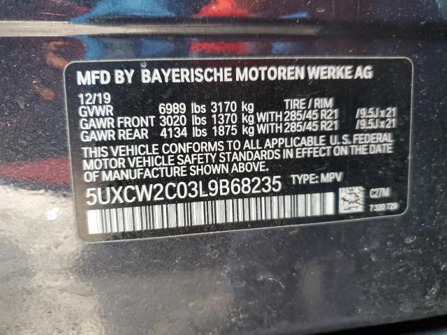 VIN 5UXCW2C03L9B68235 2020 BMW X7, Xdrive40I no.12