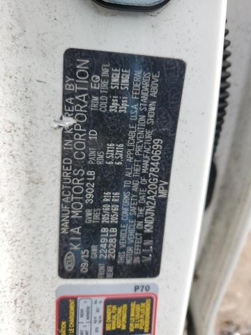 2016 KIA SOUL - KNDJN2A20G7840699