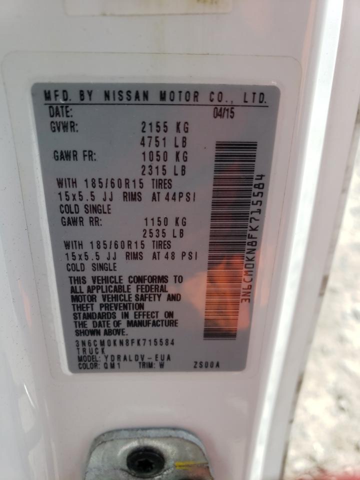 3N6CM0KN8FK715584 2015 Nissan Nv200 2.5S