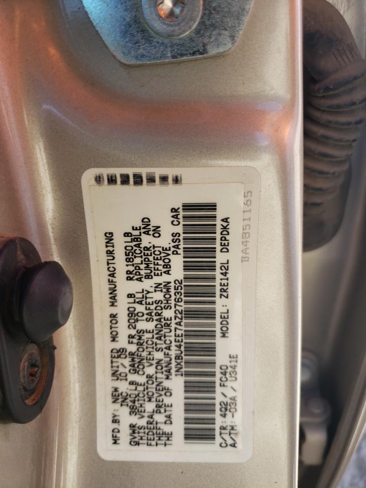 1NXBU4EE7AZ276352 2010 Toyota Corolla Base