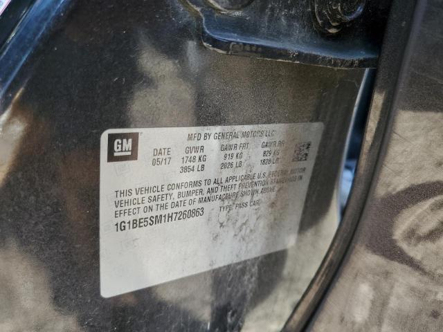 2017 Chevrolet Cruze Lt VIN: 1G1BE5SM1H7260863 Lot: 45909584