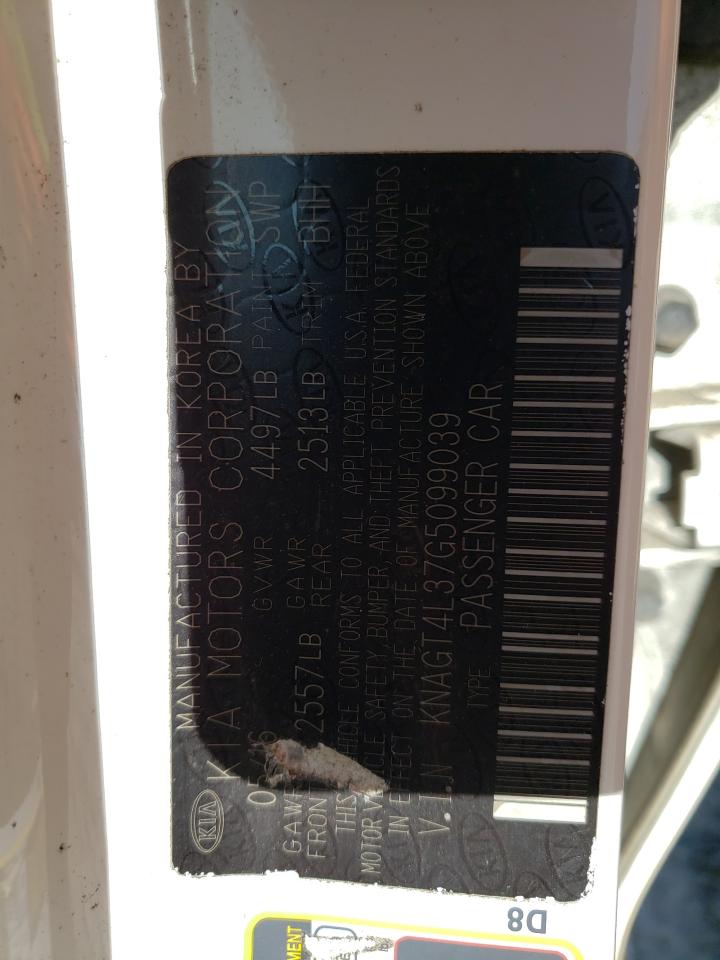 KNAGT4L37G5099039 2016 Kia Optima Lx