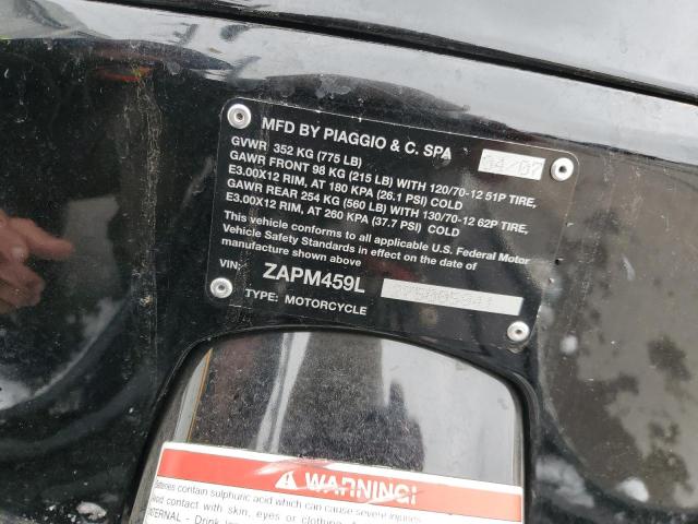 2007 VESPA GTS 250 ZAPM459L275005941