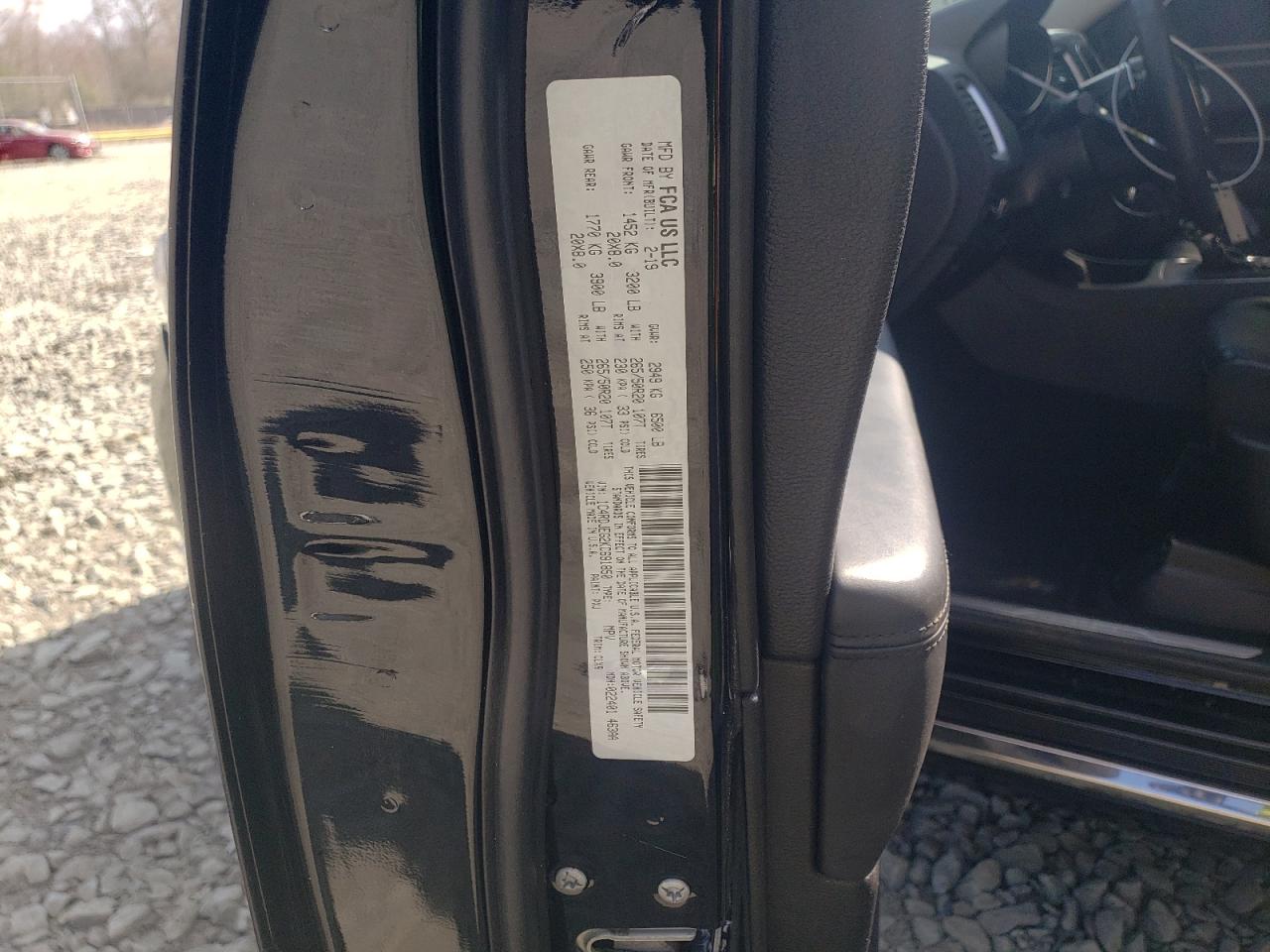 1C4RDJEG2KC691850 DODGE DURANGO 2019