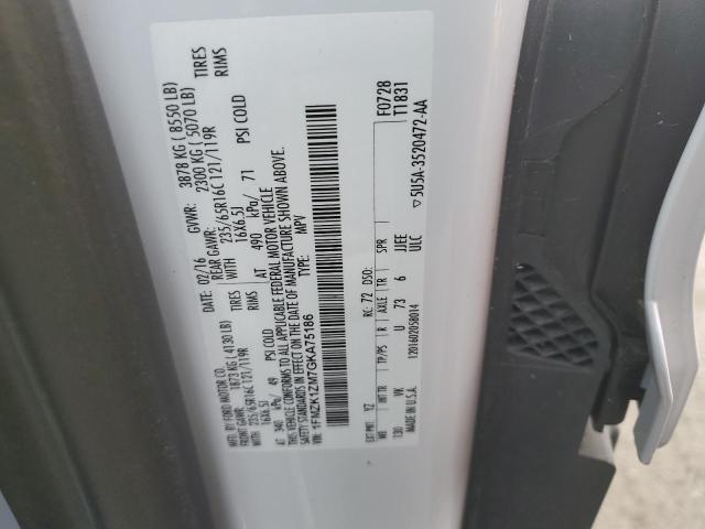 2016 FORD TRANSIT T- - 1FMZK1ZM7GKA75186