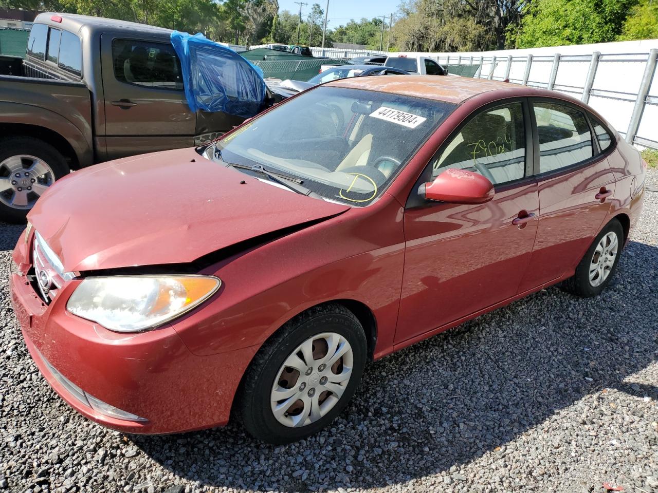 KMHDU4AD9AU181295 2010 Hyundai Elantra Blue