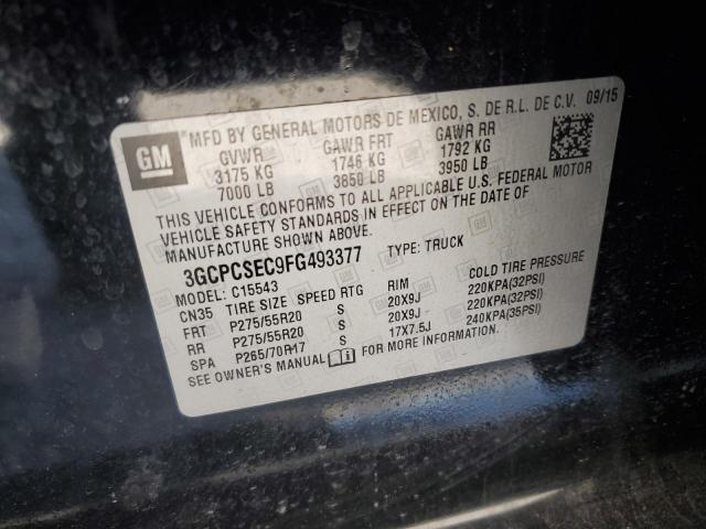 2015 CHEVROLET SILVERADO - 3GCPCSEC9FG493377