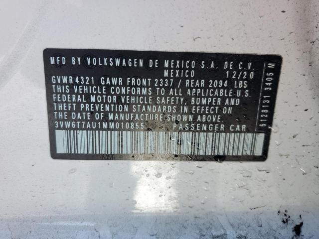 Lot #2455630748 2021 VOLKSWAGEN GTI S salvage car