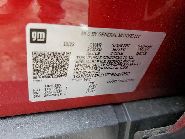 2023 CHEVROLET TAHOE K150 - 1GNSKMKDXPR527082