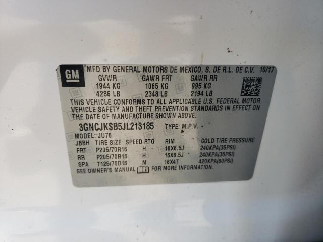 2018 CHEVROLET TRAX LS - 3GNCJKSB5JL213185