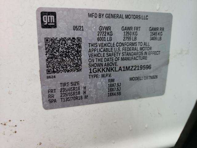 1GKKNKLA1MZ219596 GMC Acadia SLE 14