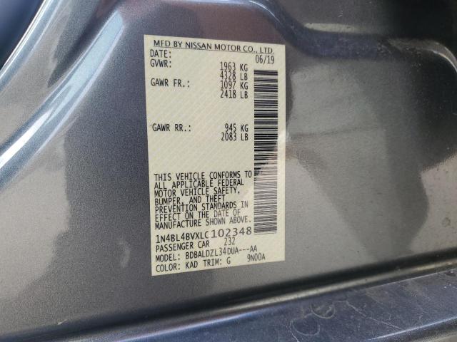 2020 NISSAN ALTIMA S - 1N4BL4BVXLC102348