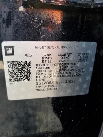 2018 Chevrolet Malibu Lt VIN: 1G1ZD5ST8JF131930 Lot: 49803524