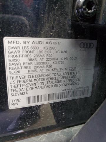 VIN WA1VAAF7XHD058483 2017 Audi Q7, Prestige no.14