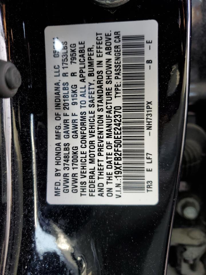 19XFB2F50EE242370 2014 Honda Civic Lx