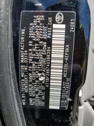 4T1BF28B74U366394 2004 Toyota Avalon Xl