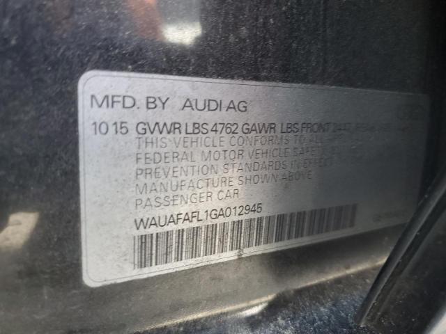 VIN WAUAFAFL1GA012945 2016 Audi A4, Premium S-Line no.12