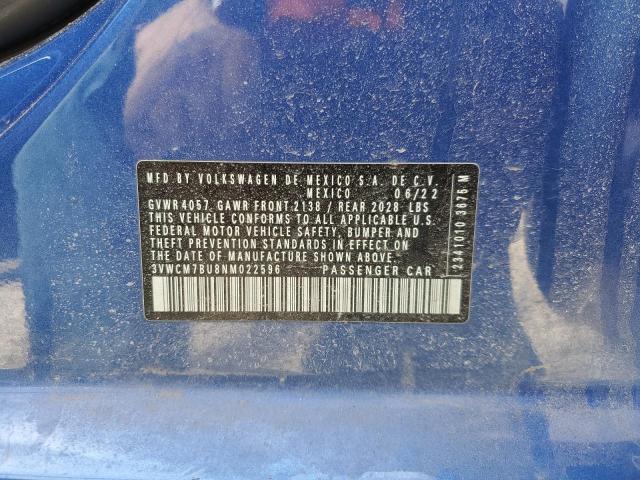 2022 VOLKSWAGEN JETTA S - 3VWCM7BU8NM022596