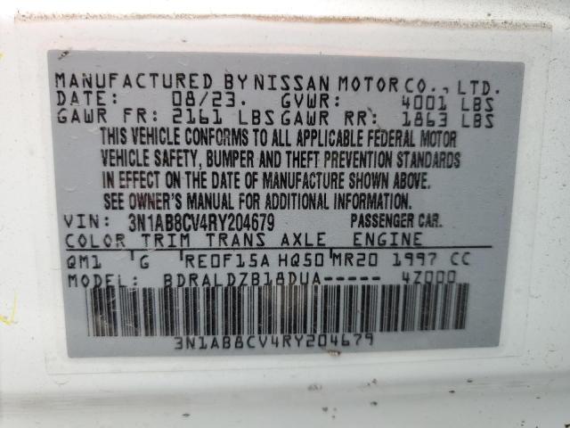 2024 Nissan Sentra Sv VIN: 3N1AB8CV4RY204679 Lot: 46802684