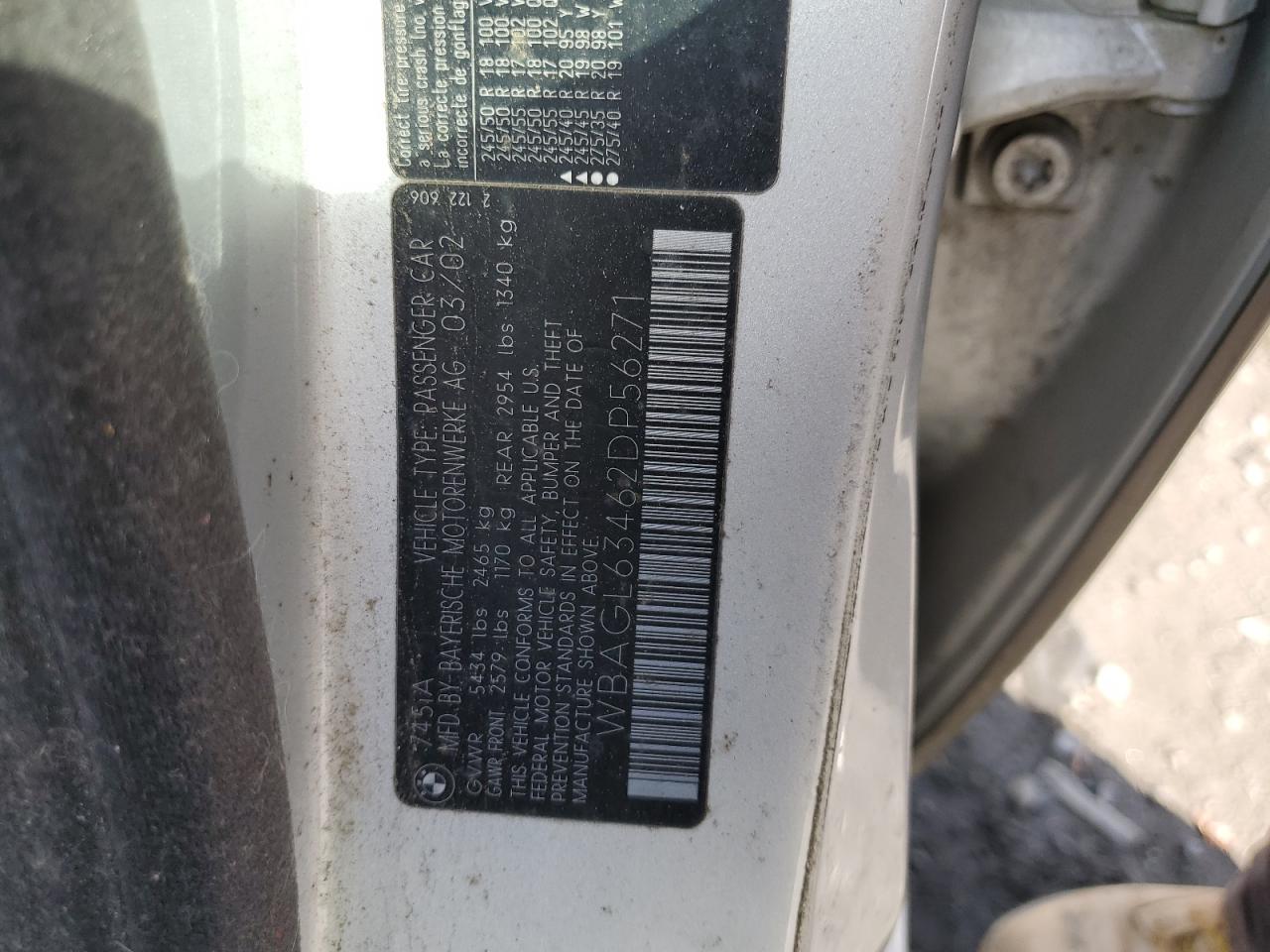 WBAGL63462DP56271 2002 BMW 745 I