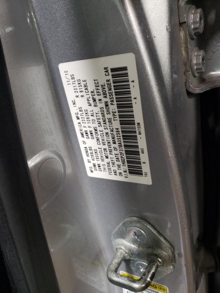 1HGCP2F37BA052584 2011 Honda Accord Lx