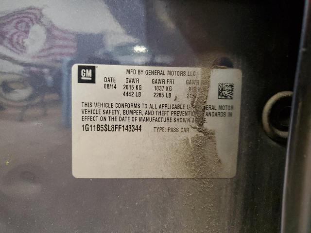 1G11B5SL8FF143344 2015 Chevrolet Malibu Ls