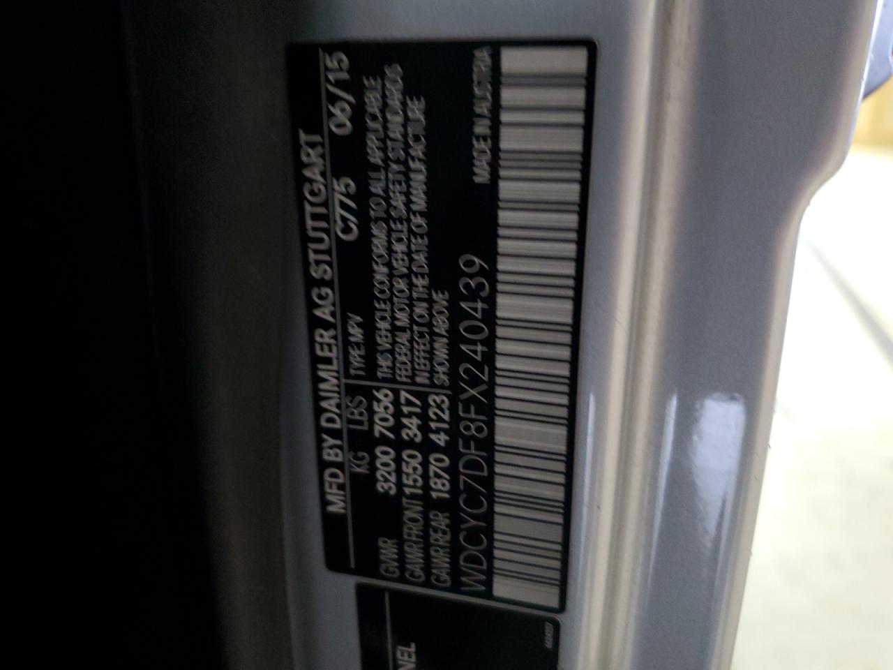 WDCYC7DF8FX240439 2015 Mercedes-Benz G 63 Amg